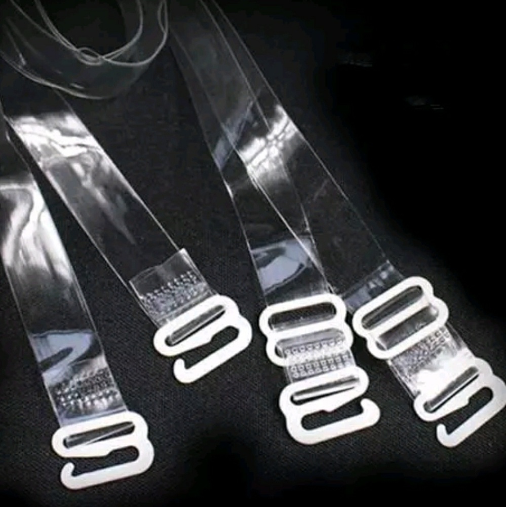 5/$25 New! Clear Transparent Adjustable Bra Straps -No brand